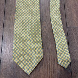 Tie Rack Silk Yellow and Blue Tie